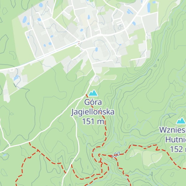 Map of Góra Jagiellońska