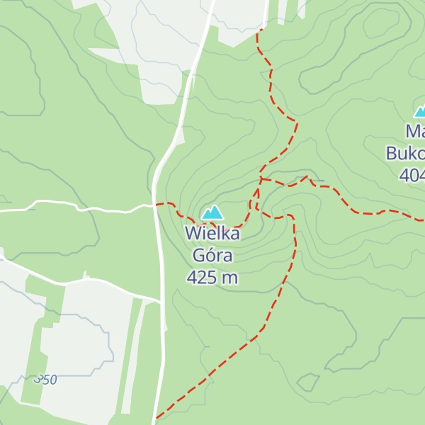 Map of Wielka Góra