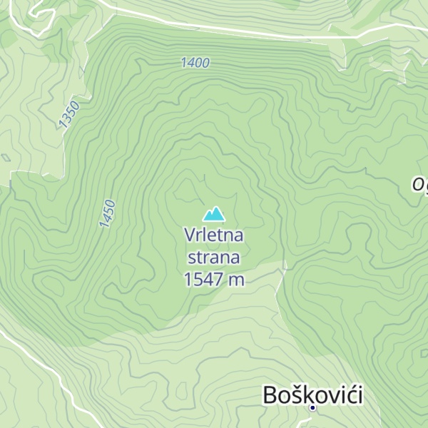 Map of Vrletna strana