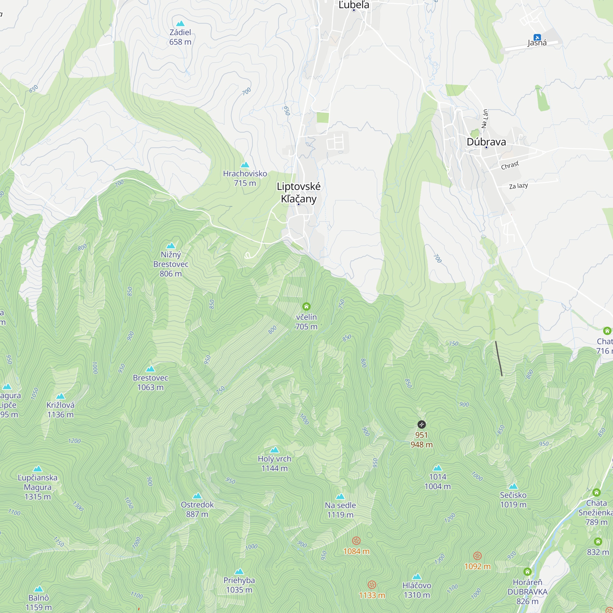 včelín map