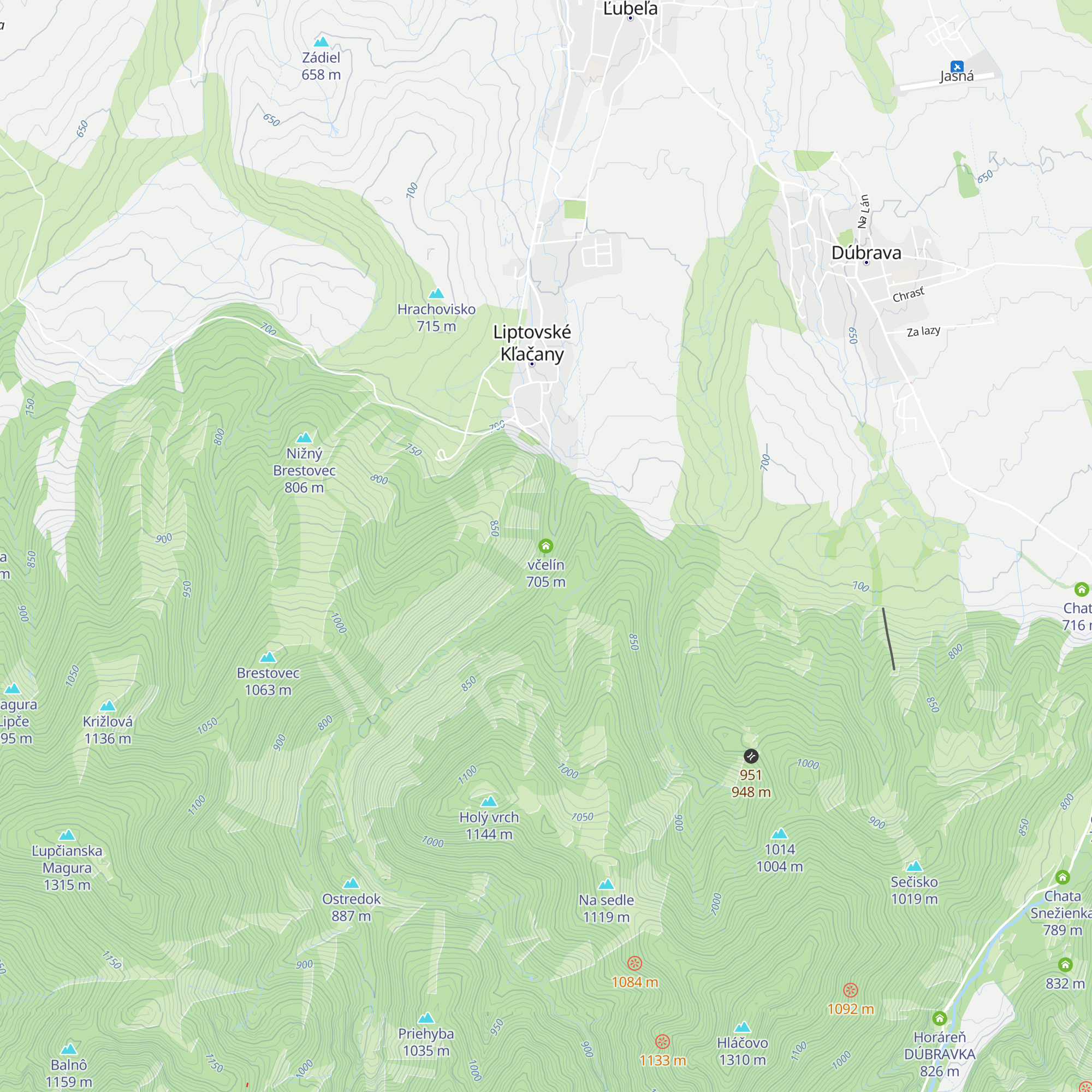 včelín map