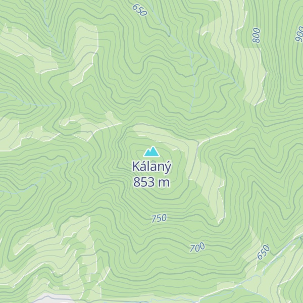 Map of Kálaný