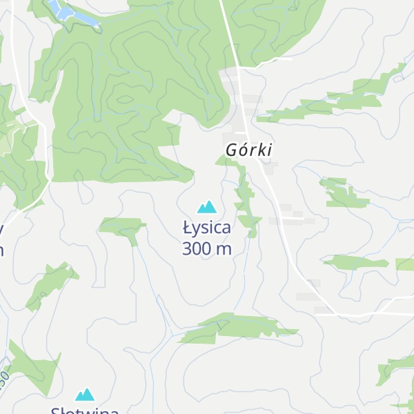 Map of Łysica