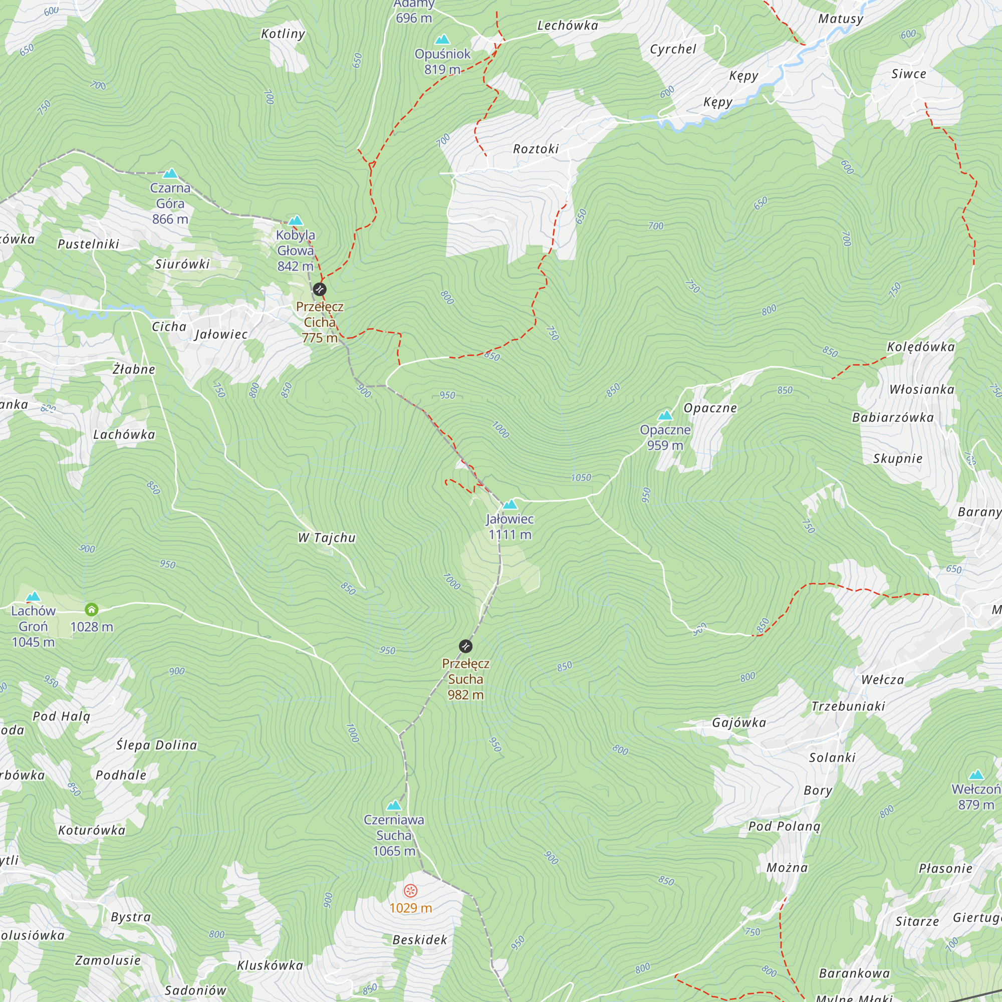 Chatka na Jałowcu map