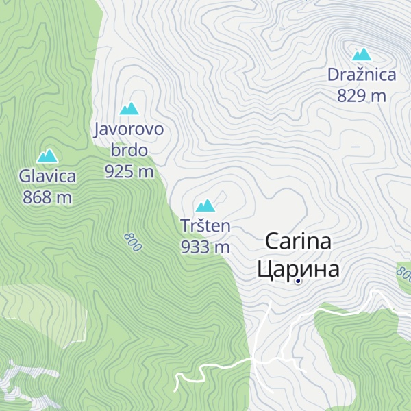 Map of Tršten