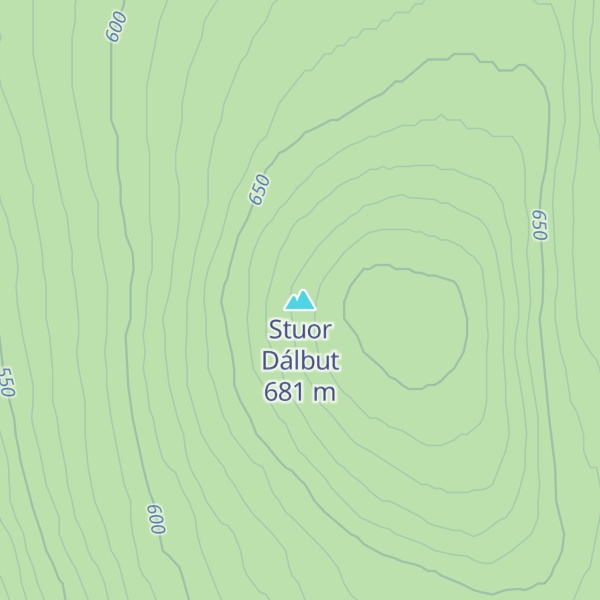 Map of Stuor Dálbut