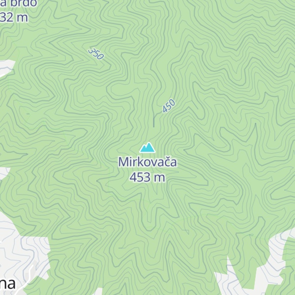 Map of Mirkovača