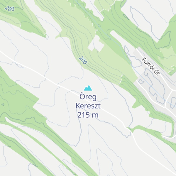 Map of Öreg Kereszt