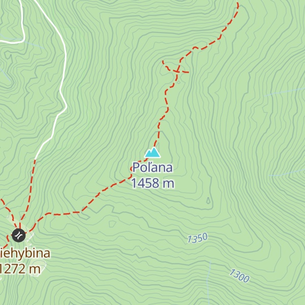 Map of Poľana