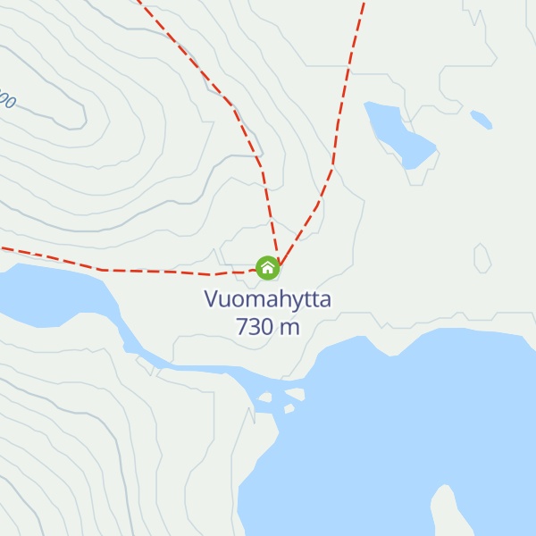Map of Vuomahytta