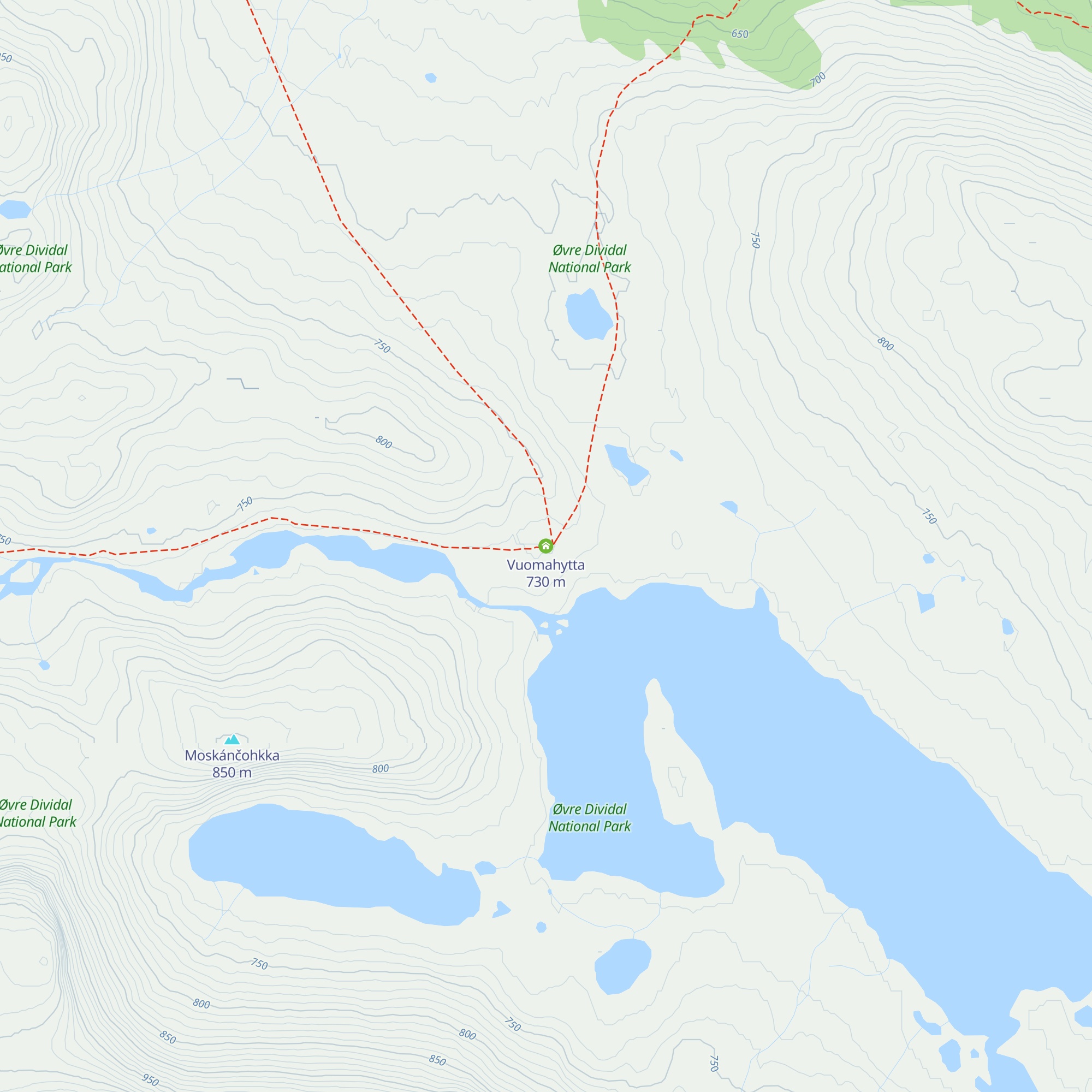 Vuomahytta map