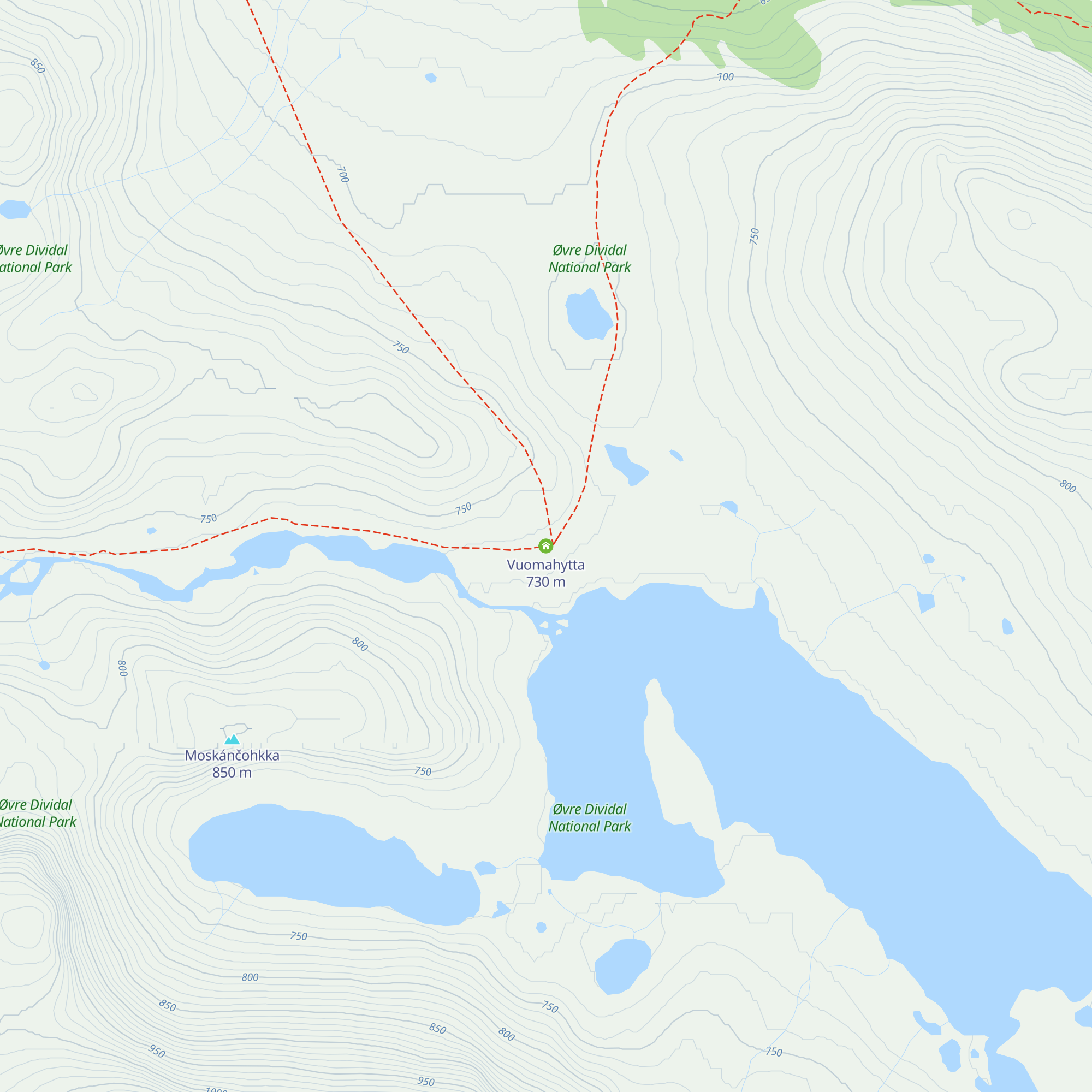 Vuomahytta map