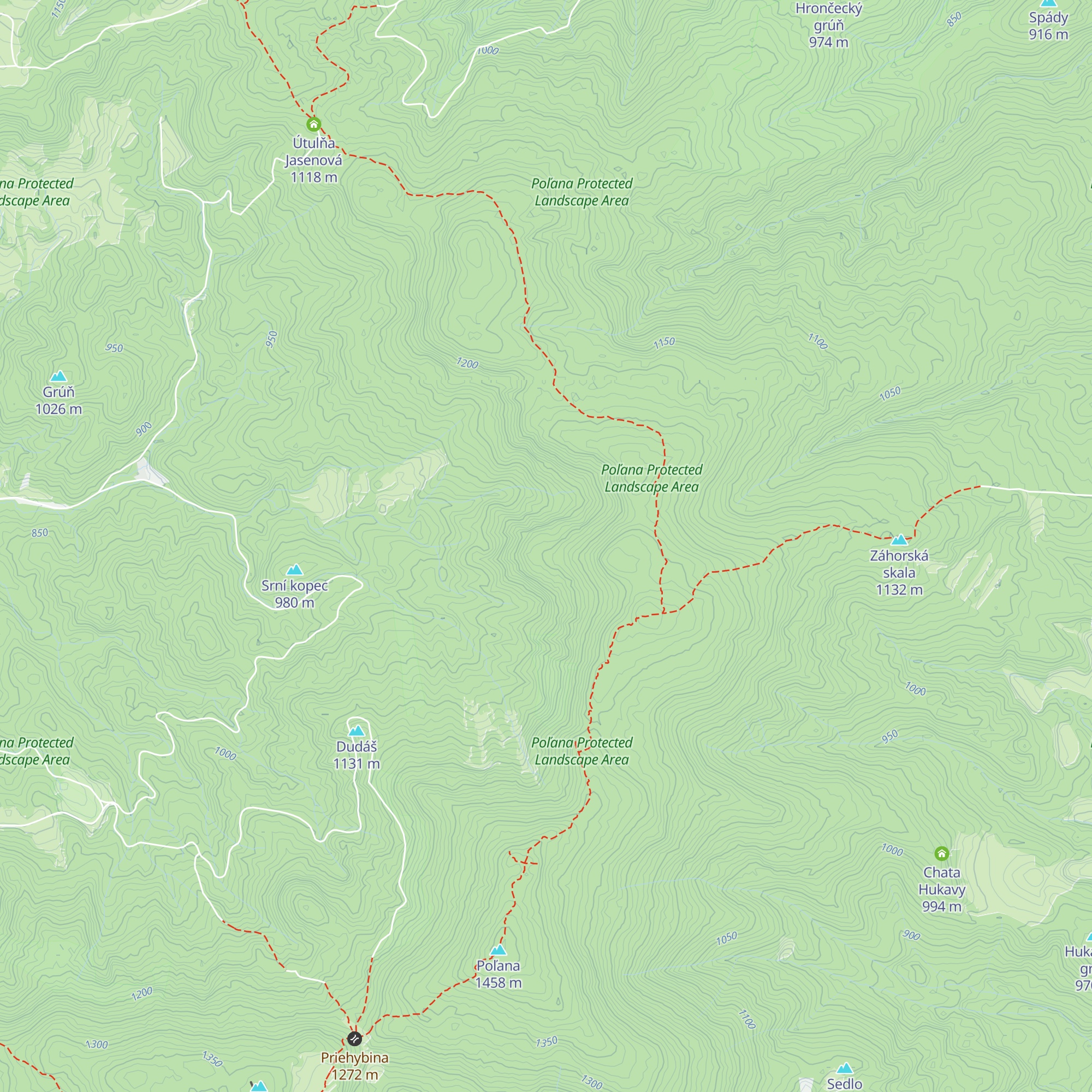 Chata Dežmov map