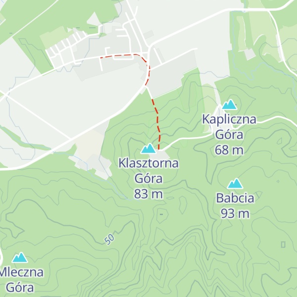 Map of Klasztorna Góra