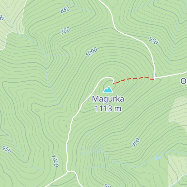 Map of Útulňa pod Magurkou