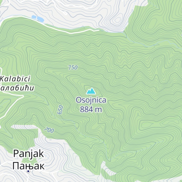 Map of Osojnica