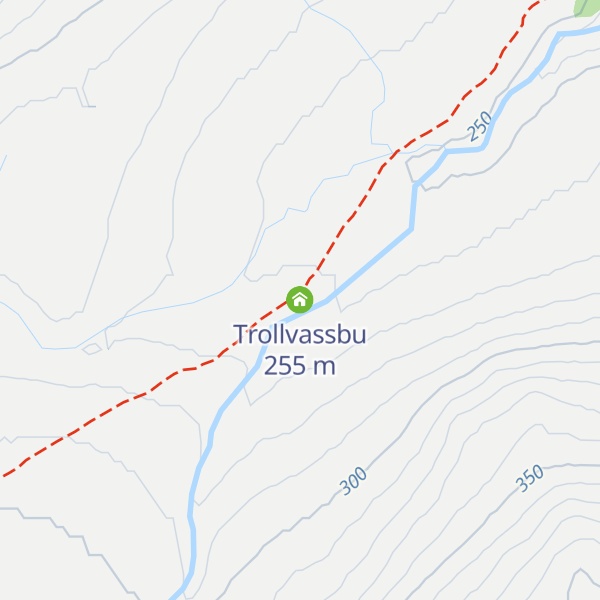Map of Trollvassbu
