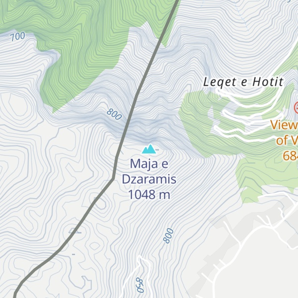Map of Maja e Dzaramis