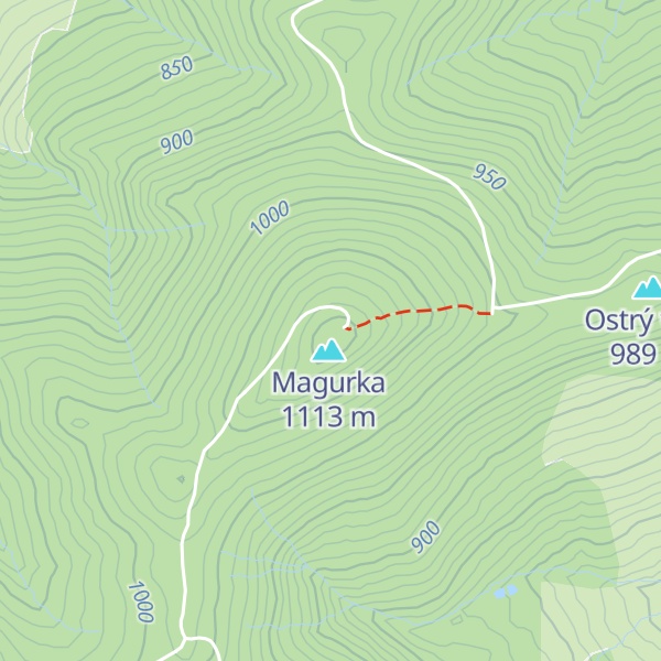 Map of Vysielač Magurka