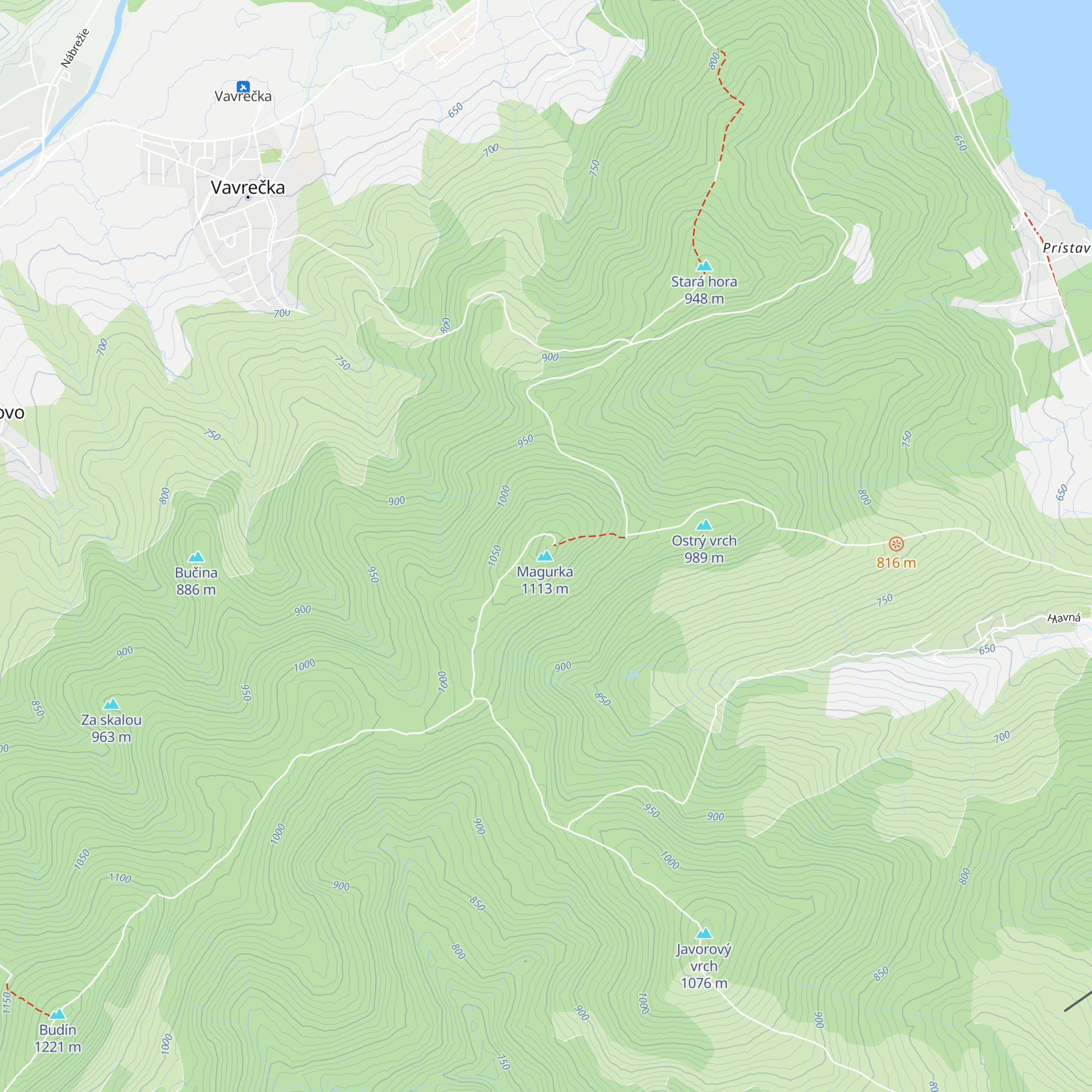 Vysielač Magurka map