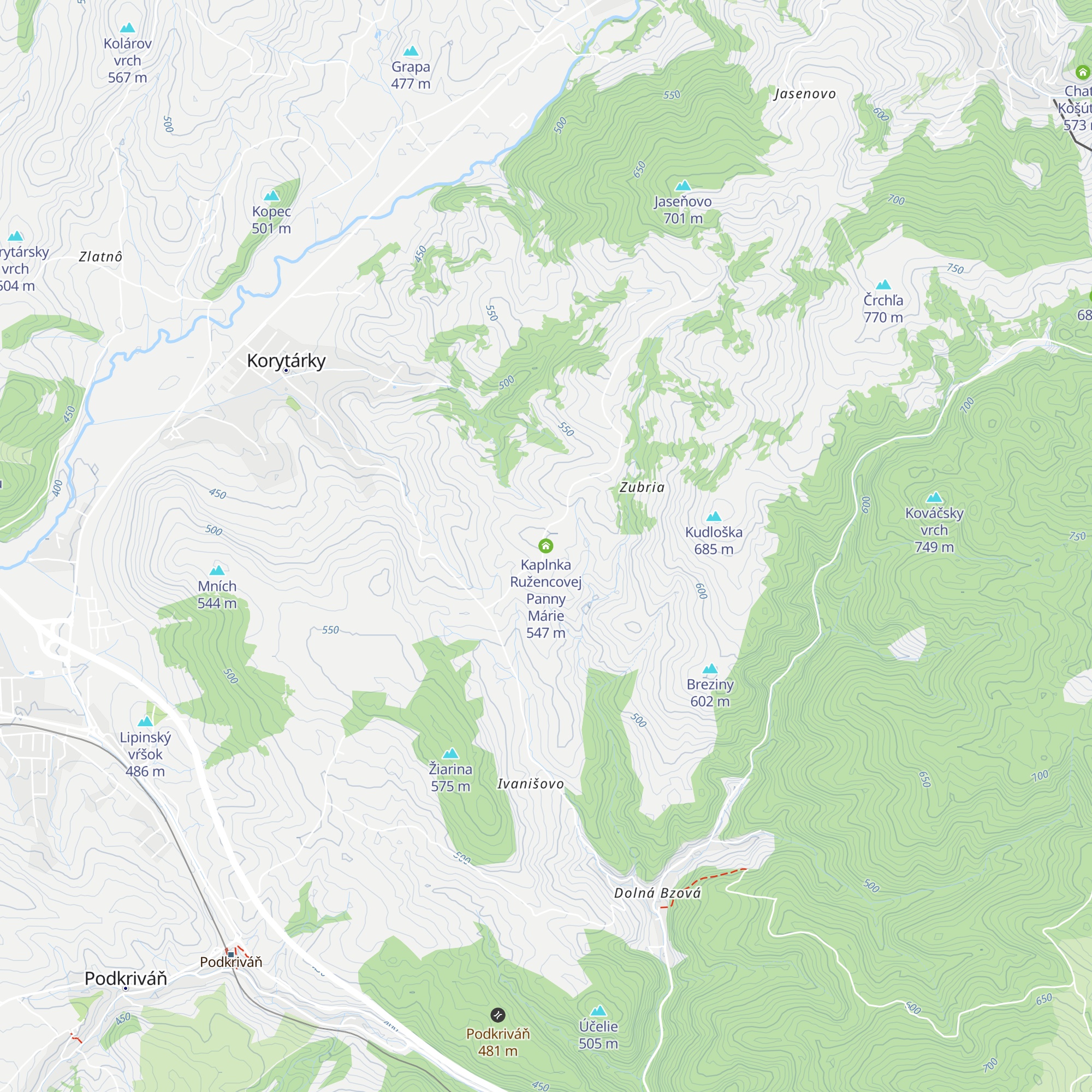 Kaplnka Ružencovej Panny Márie map