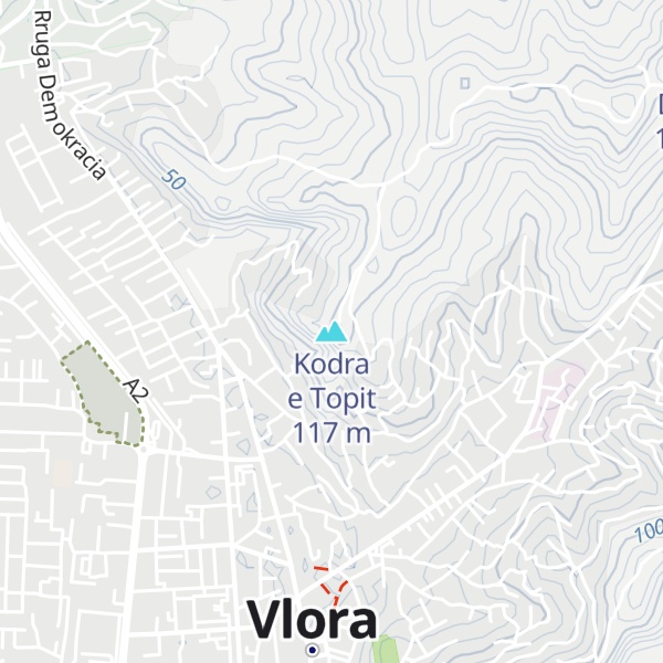 Map of Kodra e Topit