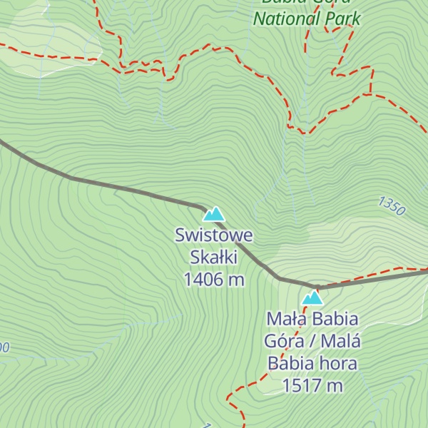 Map of Swistowe Skałki