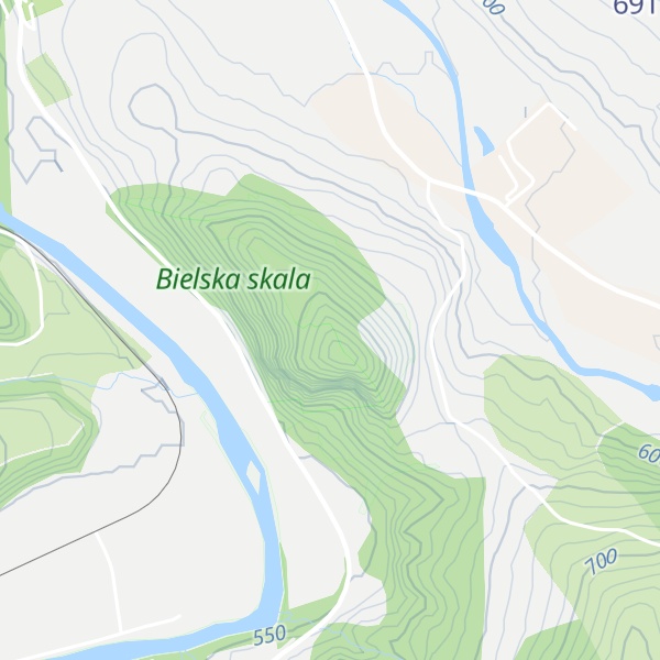 Map of Biela skala