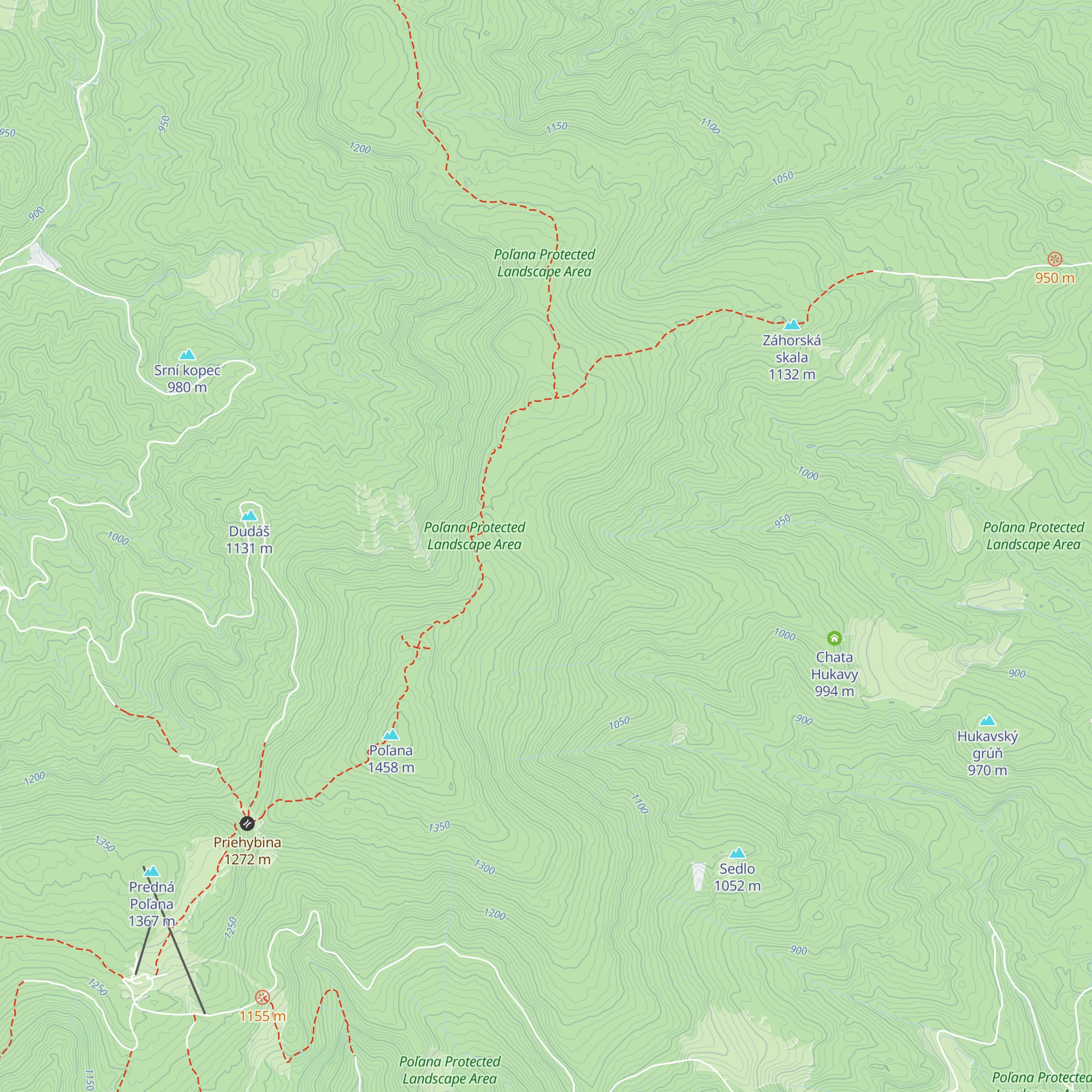 Koliba na Strunge map