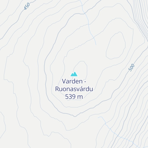 Map of Varden - Ruonasvárdu