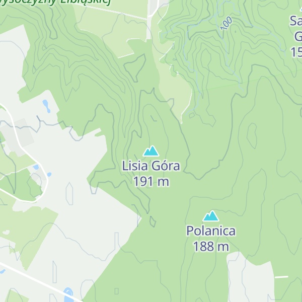 Map of Lisia Góra