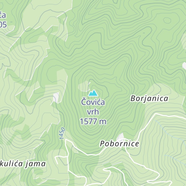 Map of Čovića vrh