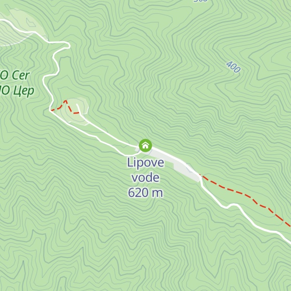 Map of Lipove vode