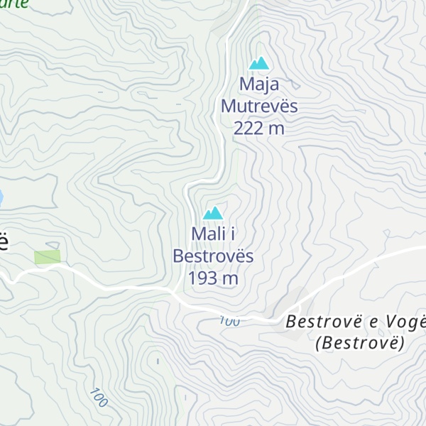 Map of Mali i Bestrovës