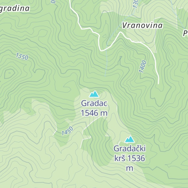 Map of Gradac