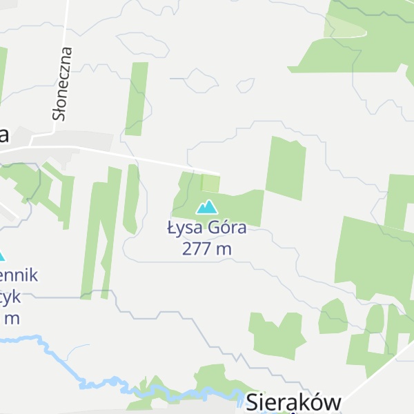 Map of Łysa Góra