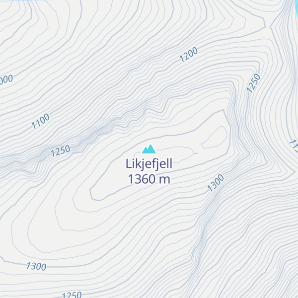Map of Likjefjell