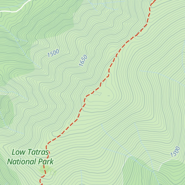 Map of Žiarska hoľa