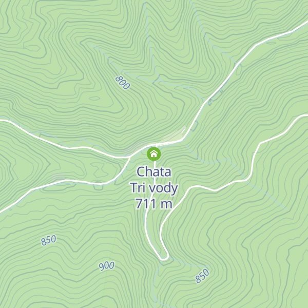 Map of Chata Tri vody