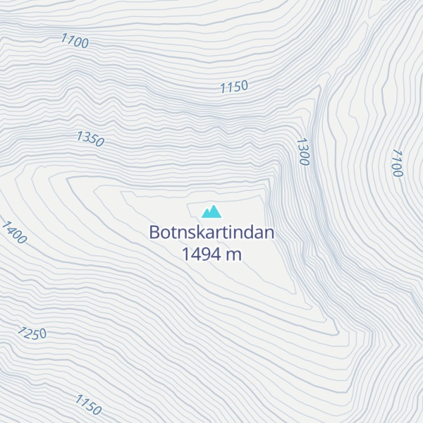 Map of Botnskartindan
