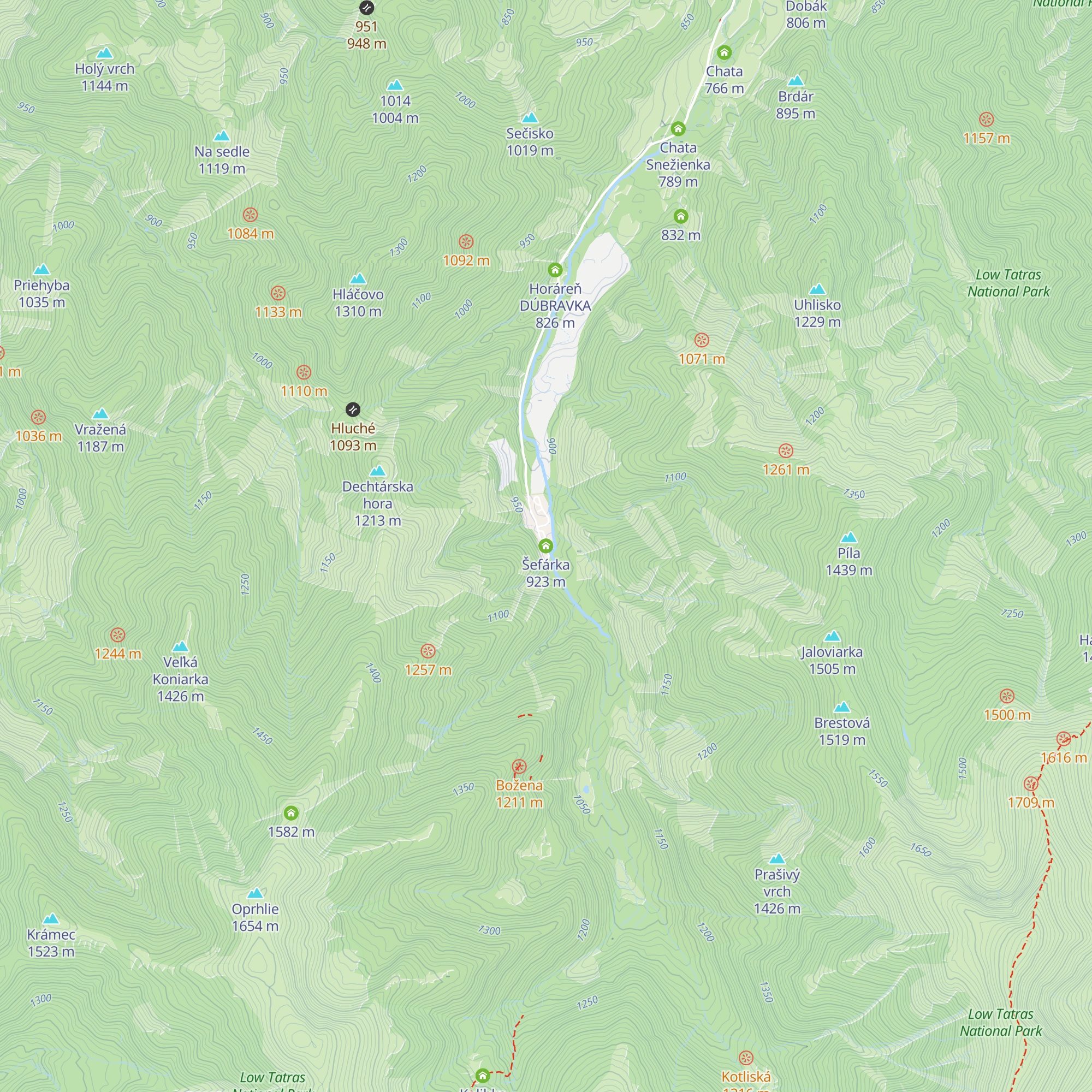 Šefárka map