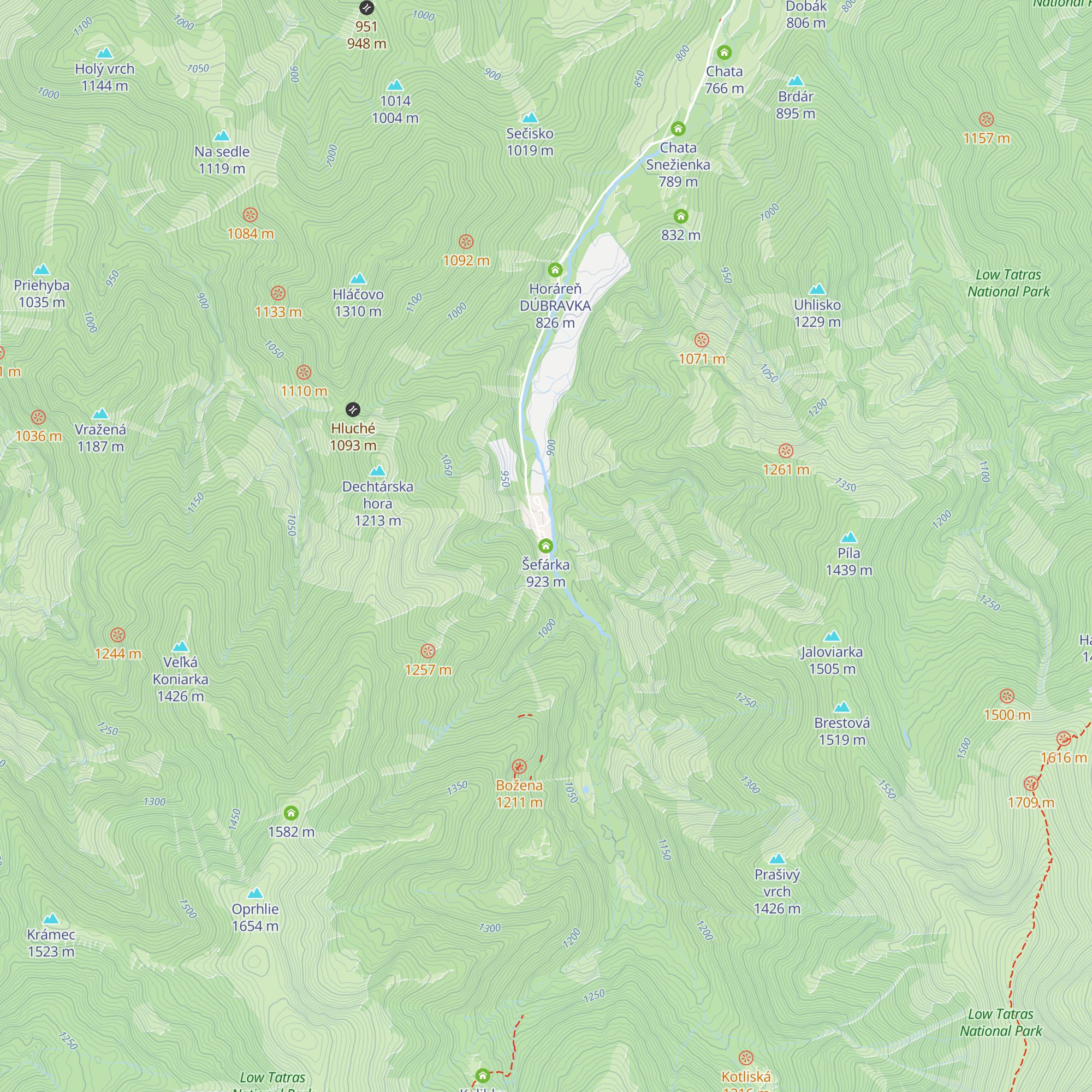 Šefárka map