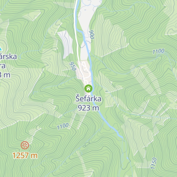 Map of Šefárka