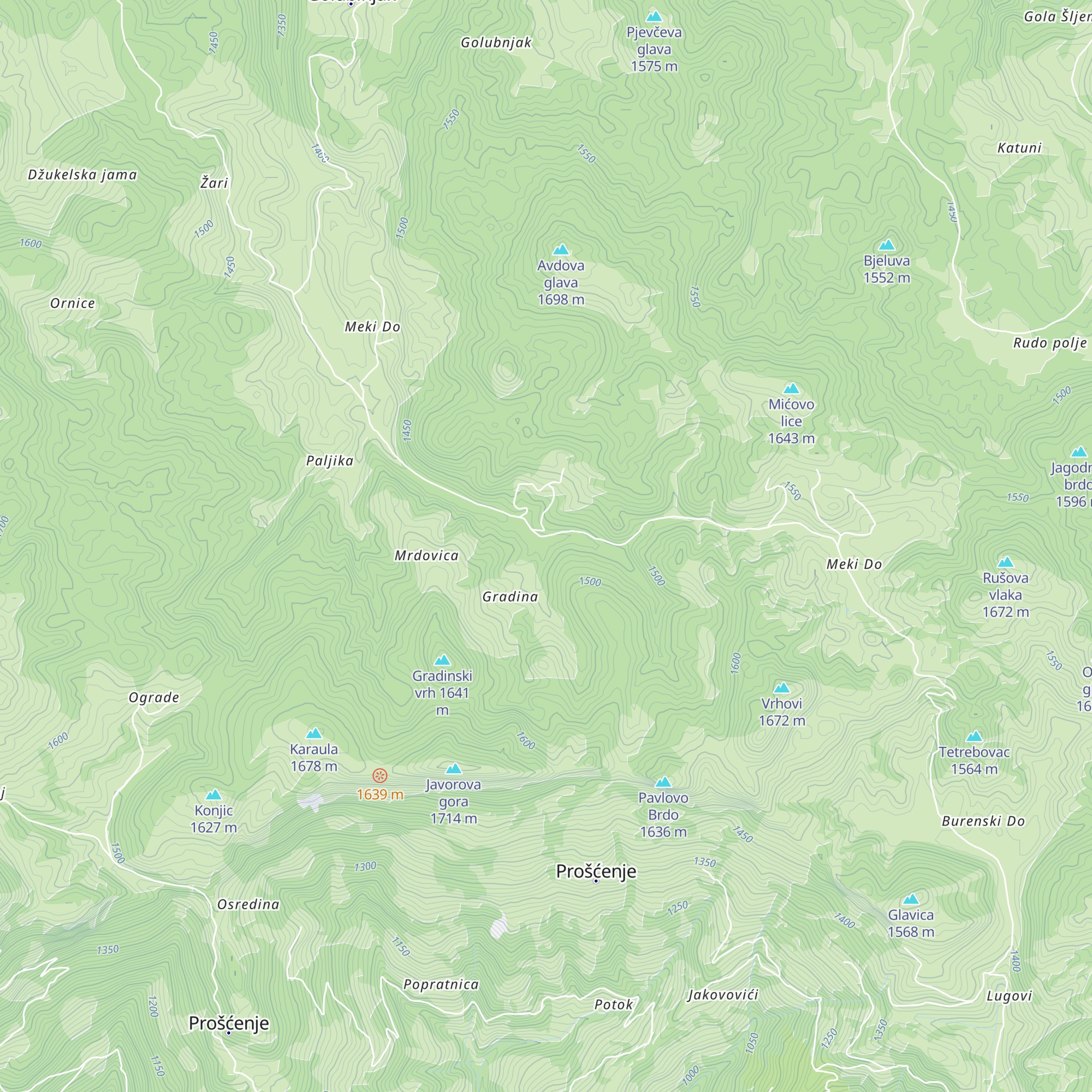 Planinarski Dom „Proshћenske Planine“ map