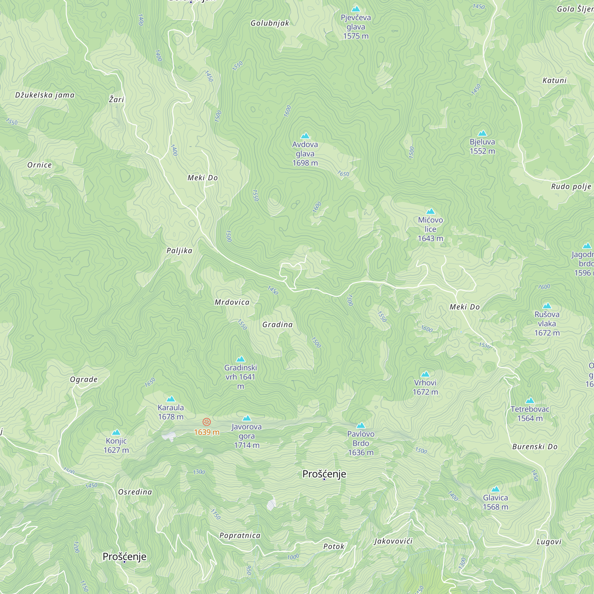 Planinarski Dom „Proshћenske Planine“ map