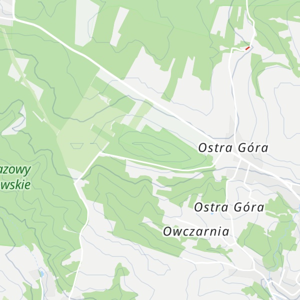 Map of Ostra Góra