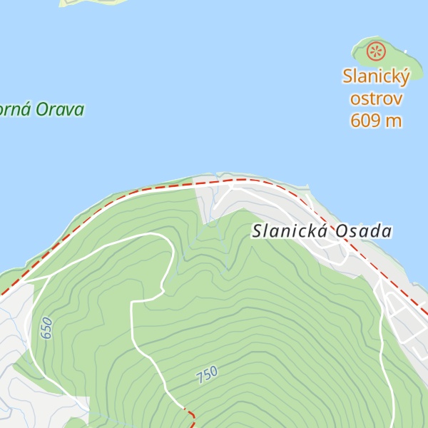 Map of Chata Ester Oravská priehrada