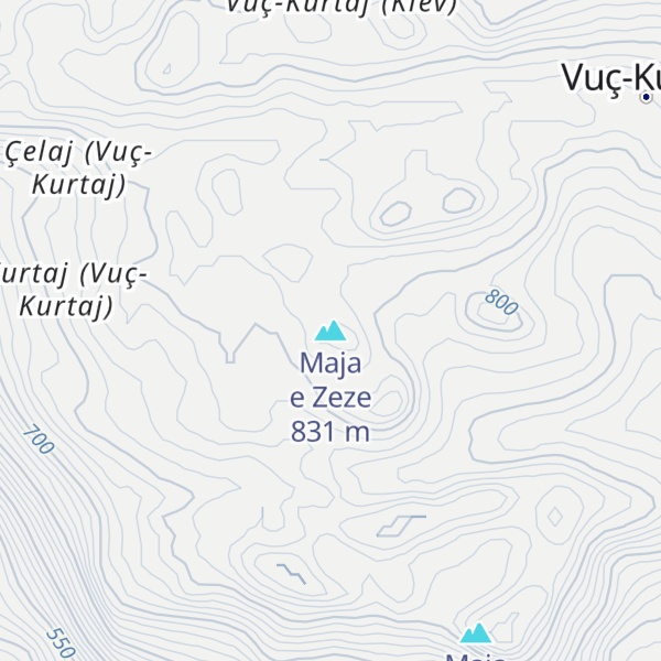 Map of Maja e Zeze