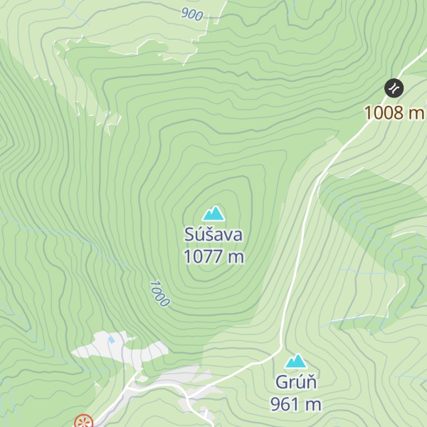 Map of Súšava