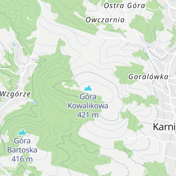 Map of Góra Kowalikowa